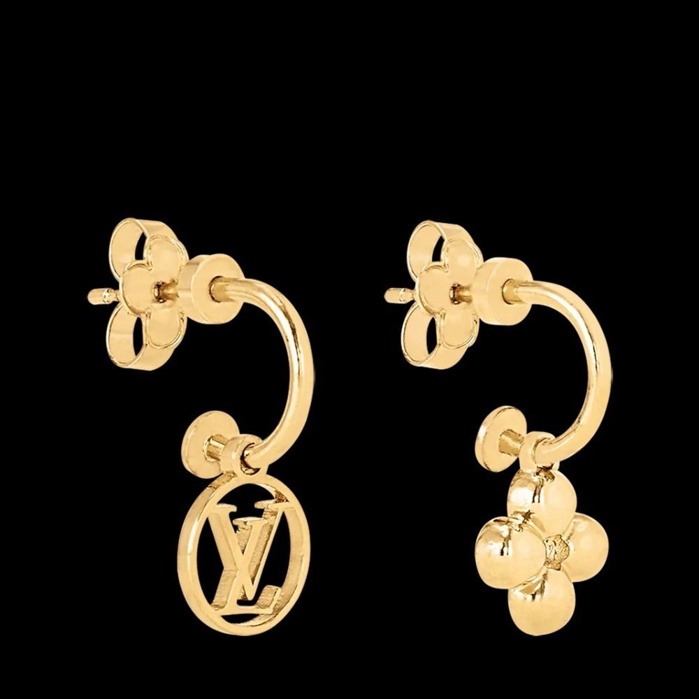 Authentic Louis Vuitton Blooming Earrings PRISTINE CONDITION with Dustbag - Picture 3 of 10